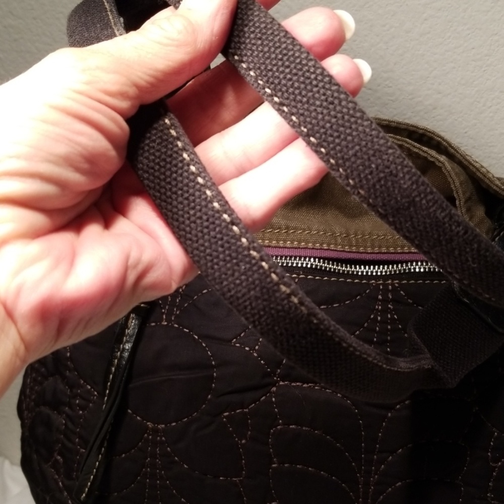 Fossil Key Per Canvas And Quilt Flower Print Bag - image 4